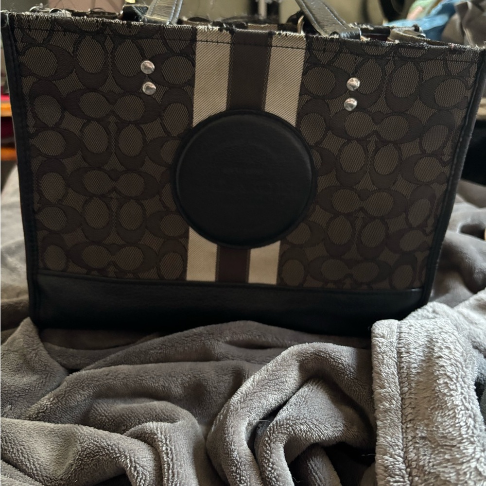 Vintage Coach Dempsey Carryall Mini Tote